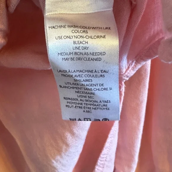 Pilcro By Anthropologie Pink Ruffled Button Down Shirt - Picture 7 of 7